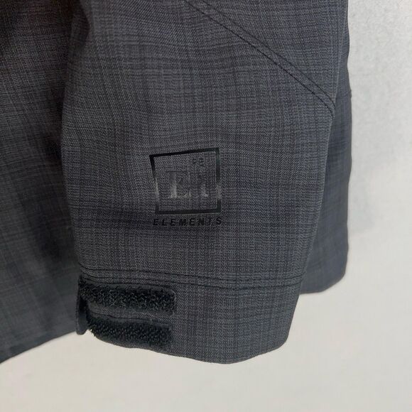 REI Jacket Womens Medium Gray Plaid Windproof Outdoor Hiking Elements Softshell - Picture 5 of 14